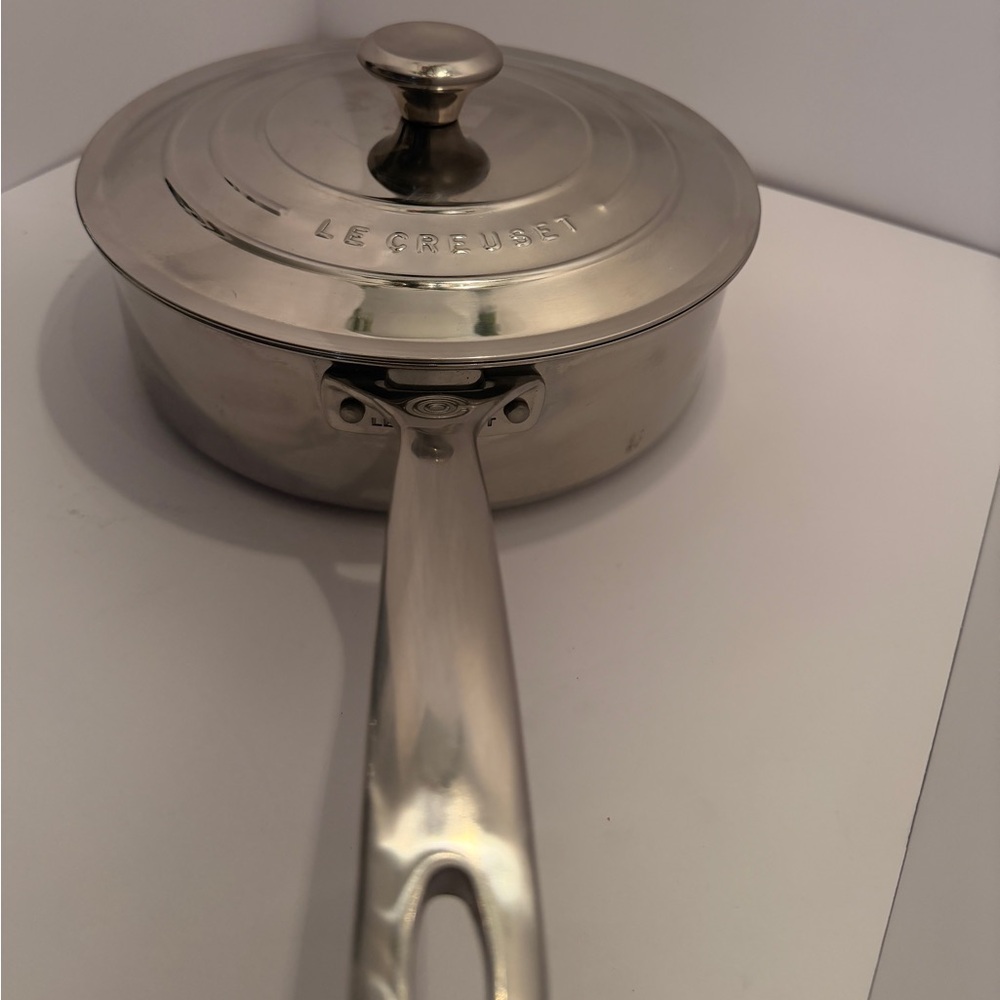 Le Creuset Stainless Steel Saute Pan with lid